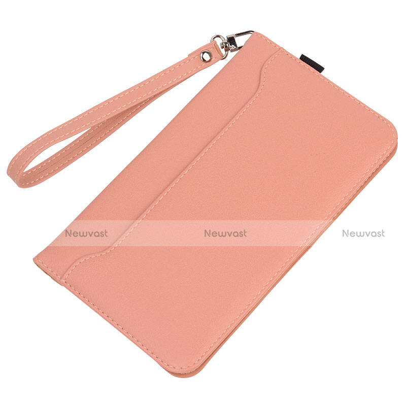 Leather Case Stands Flip Cover L02 Holder for Amazon Kindle 6 inch Pink