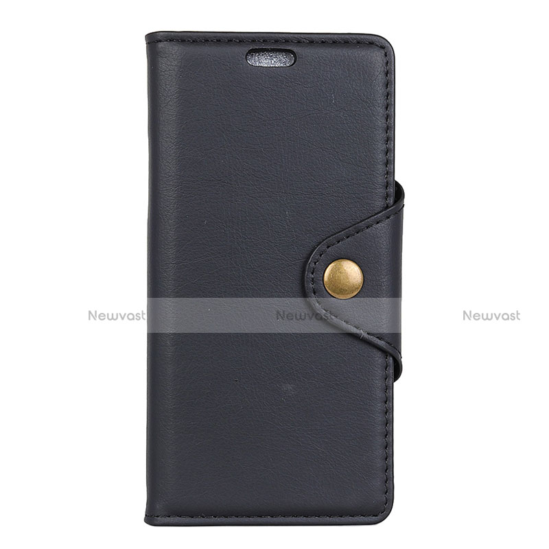 Leather Case Stands Flip Cover L02 Holder for Asus Zenfone Max ZB555KL Black