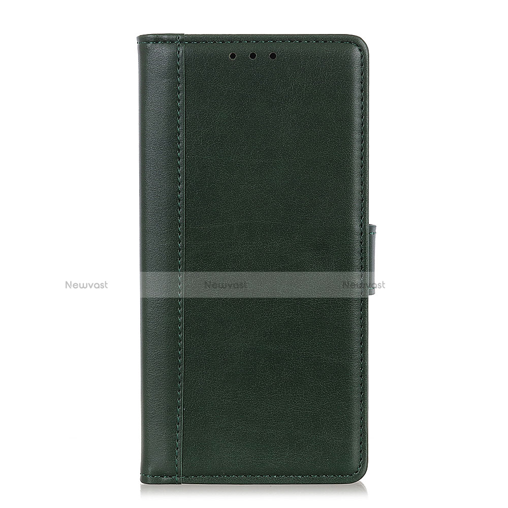 Leather Case Stands Flip Cover L02 Holder for BQ Vsmart Active 1 Green