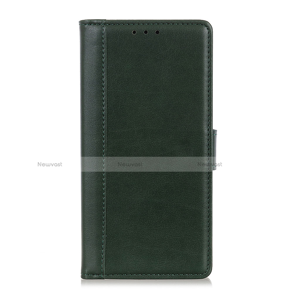 Leather Case Stands Flip Cover L02 Holder for BQ Vsmart Active 1 Plus Green