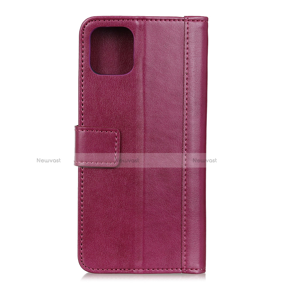 Leather Case Stands Flip Cover L02 Holder for Google Pixel 4 Red