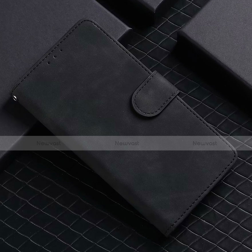 Leather Case Stands Flip Cover L02 Holder for Google Pixel 5 Black
