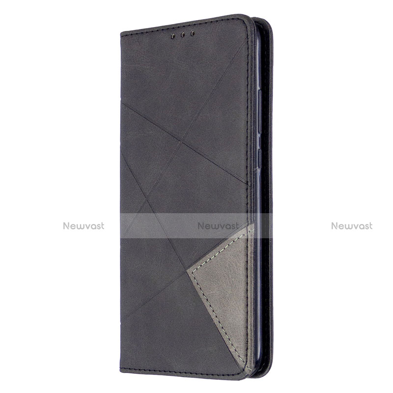 Leather Case Stands Flip Cover L02 Holder for Huawei Honor 9C Black