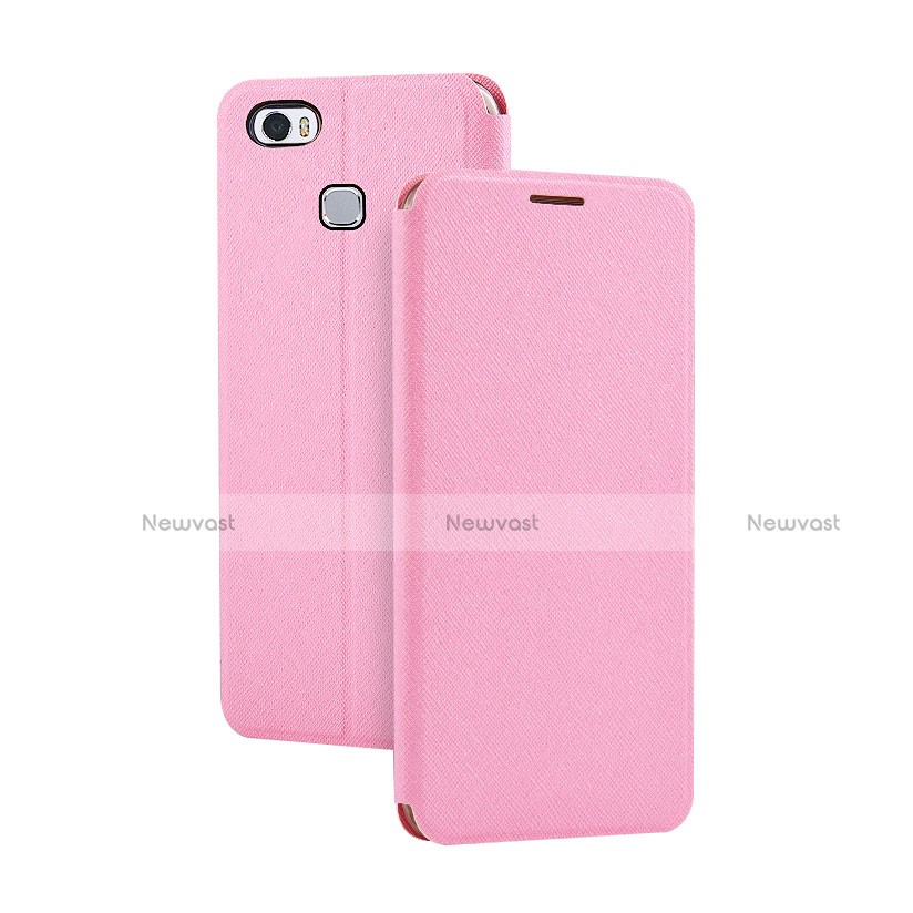 Leather Case Stands Flip Cover L02 Holder for Huawei Honor Note 8 Pink