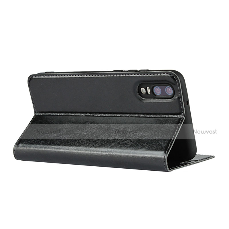 Leather Case Stands Flip Cover L02 Holder for Huawei P20