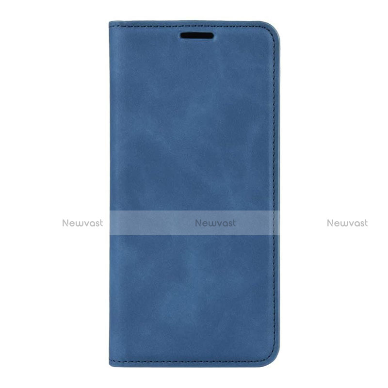 Leather Case Stands Flip Cover L02 Holder for Huawei P40 Pro Blue