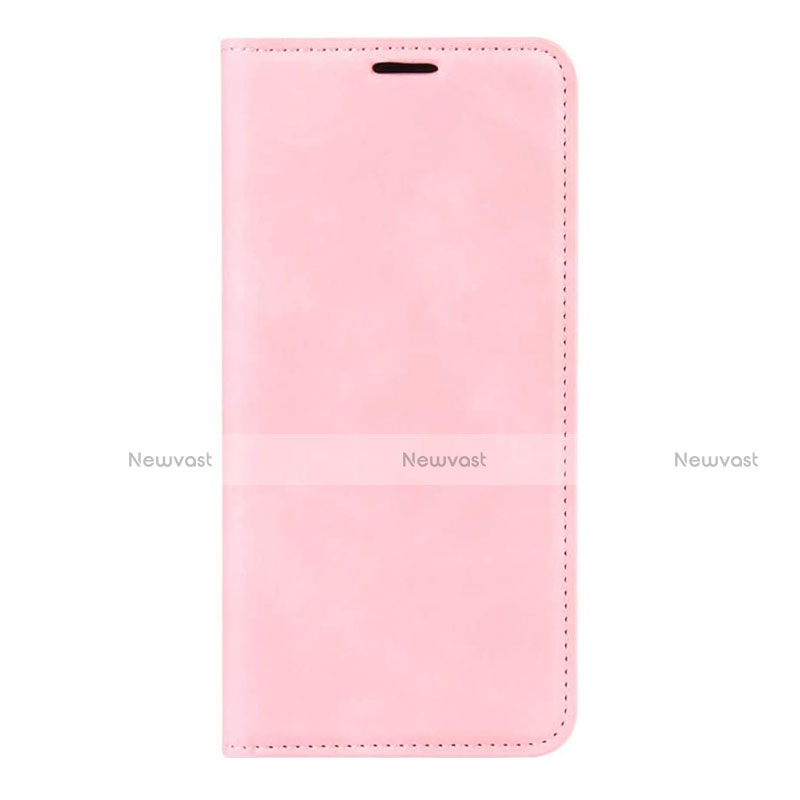 Leather Case Stands Flip Cover L02 Holder for Huawei P40 Pro Pink