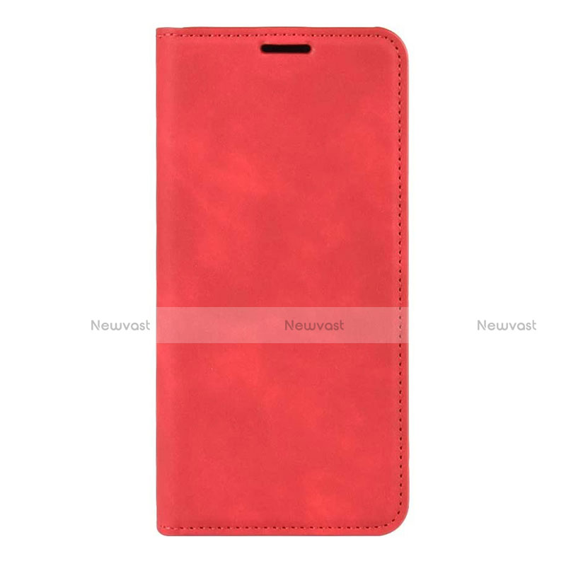 Leather Case Stands Flip Cover L02 Holder for Huawei P40 Pro Red