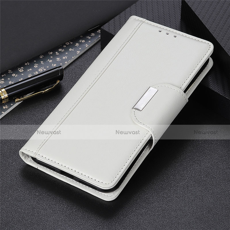 Leather Case Stands Flip Cover L02 Holder for Huawei Y5p White