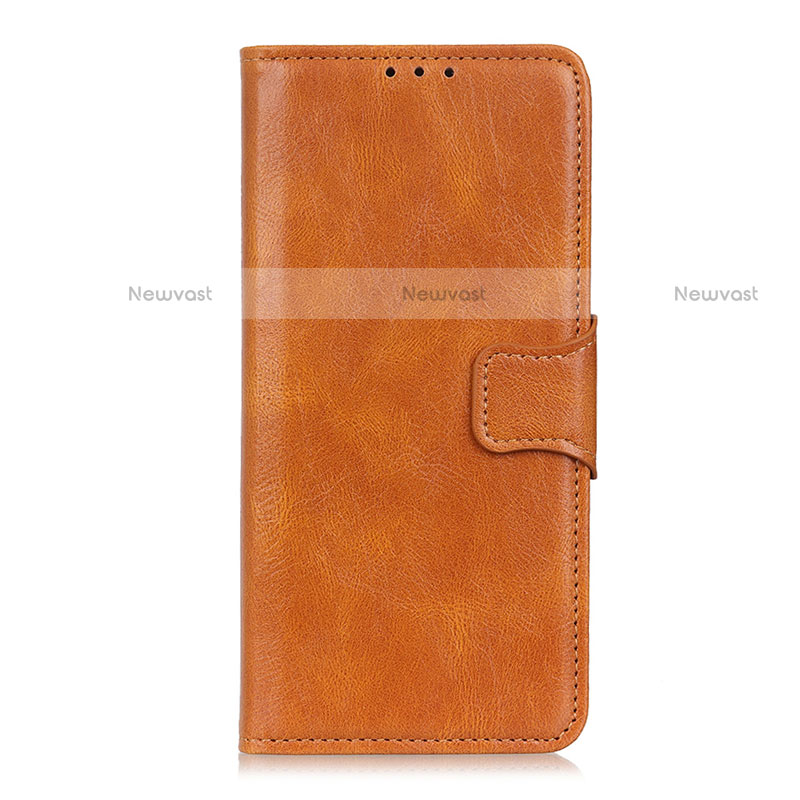 Leather Case Stands Flip Cover L02 Holder for LG Velvet 4G Orange