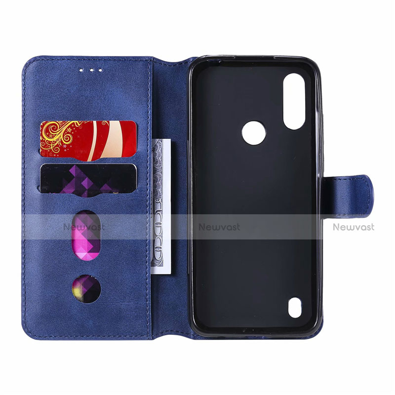 Leather Case Stands Flip Cover L02 Holder for Motorola Moto E6s (2020)