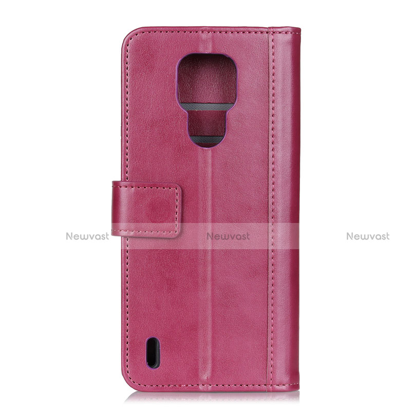 Leather Case Stands Flip Cover L02 Holder for Motorola Moto E7 (2020)