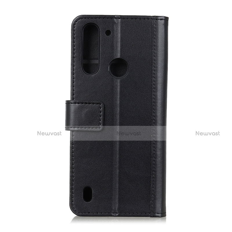 Leather Case Stands Flip Cover L02 Holder for Motorola Moto G8 Power Lite