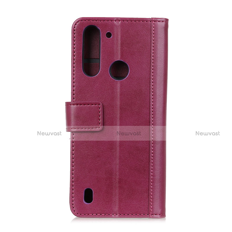 Leather Case Stands Flip Cover L02 Holder for Motorola Moto G8 Power Lite