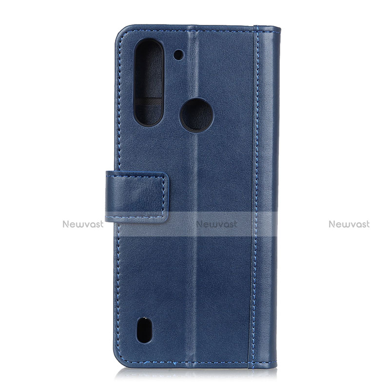 Leather Case Stands Flip Cover L02 Holder for Motorola Moto G8 Power Lite