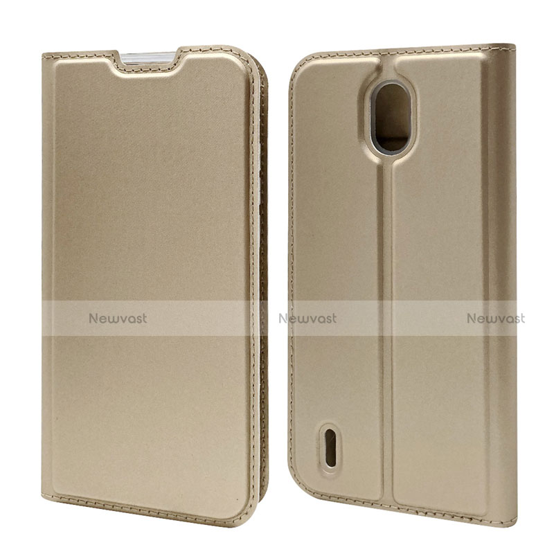 Leather Case Stands Flip Cover L02 Holder for Nokia 1.3 Gold