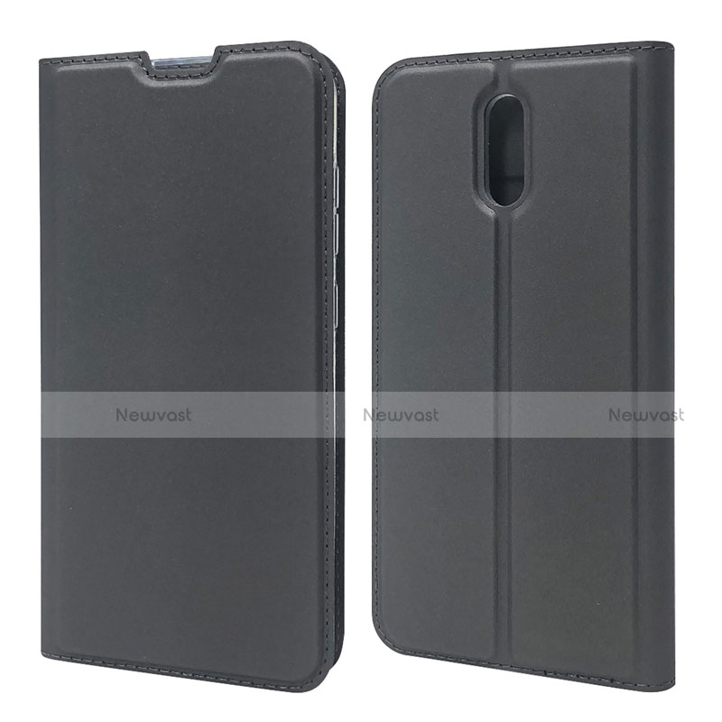 Leather Case Stands Flip Cover L02 Holder for Nokia 2.3 Black