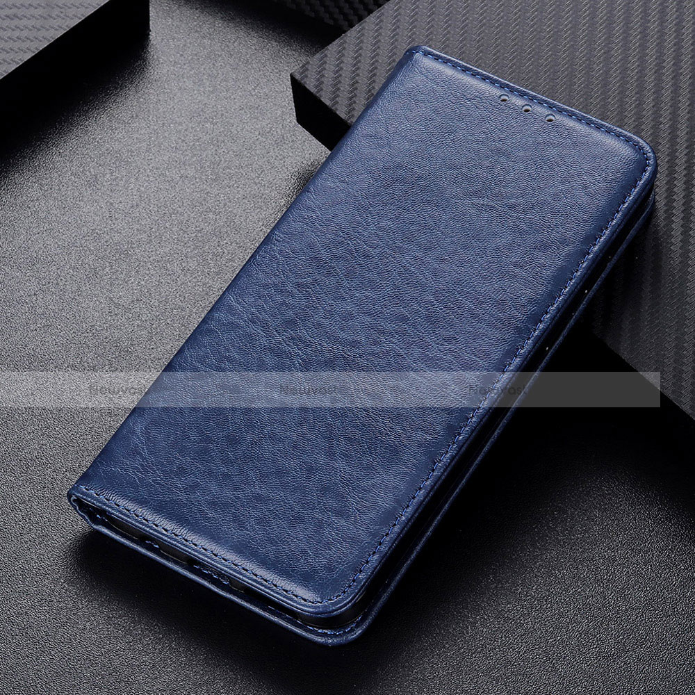 Leather Case Stands Flip Cover L02 Holder for Nokia 5.3 Blue