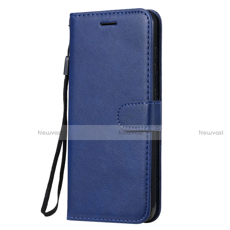 Leather Case Stands Flip Cover L02 Holder for Nokia 7.2 Blue