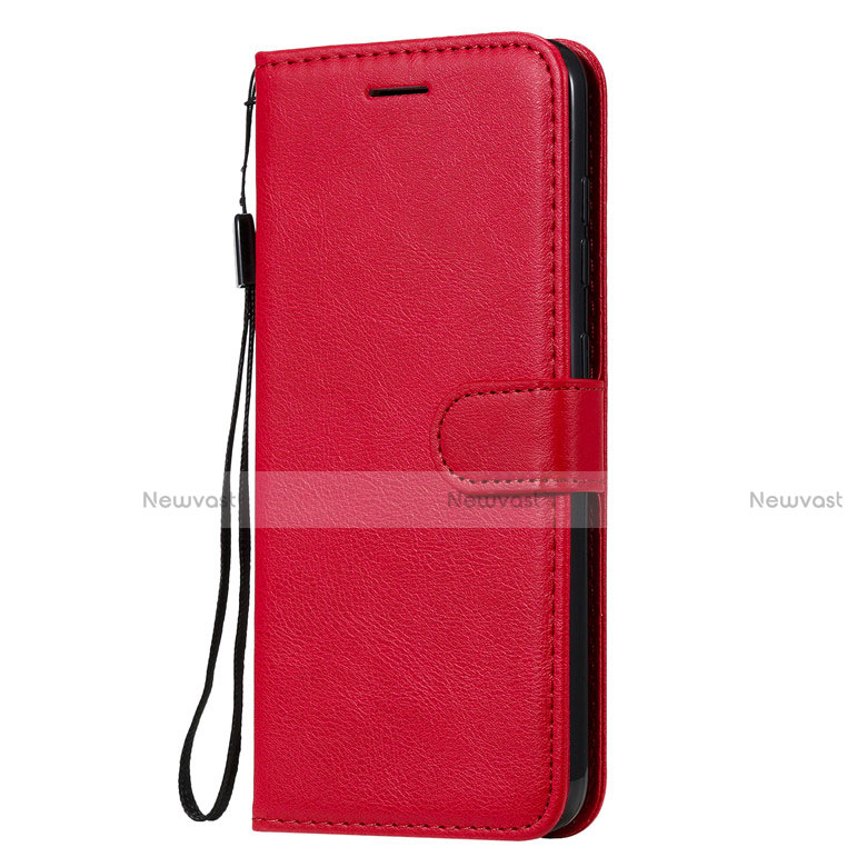 Leather Case Stands Flip Cover L02 Holder for Nokia 7.2 Red