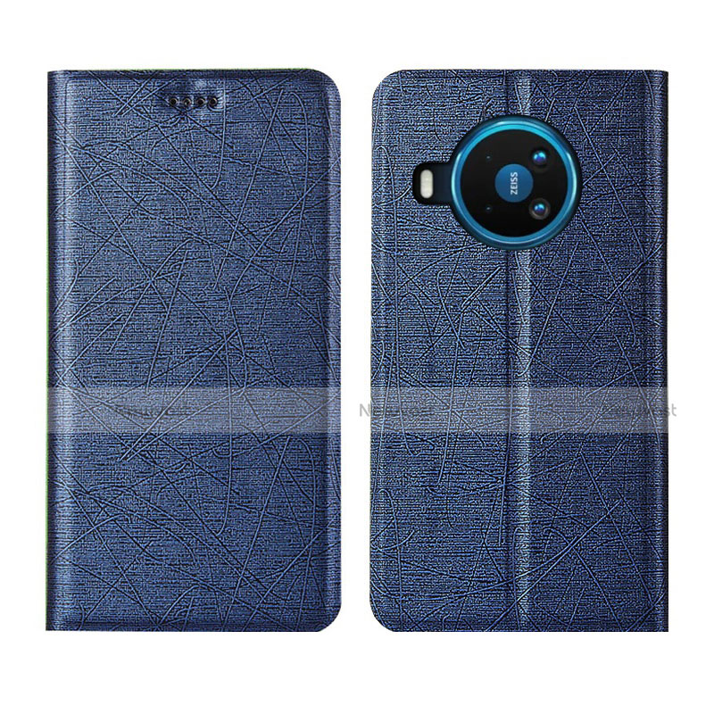 Leather Case Stands Flip Cover L02 Holder for Nokia 8.3 5G Blue