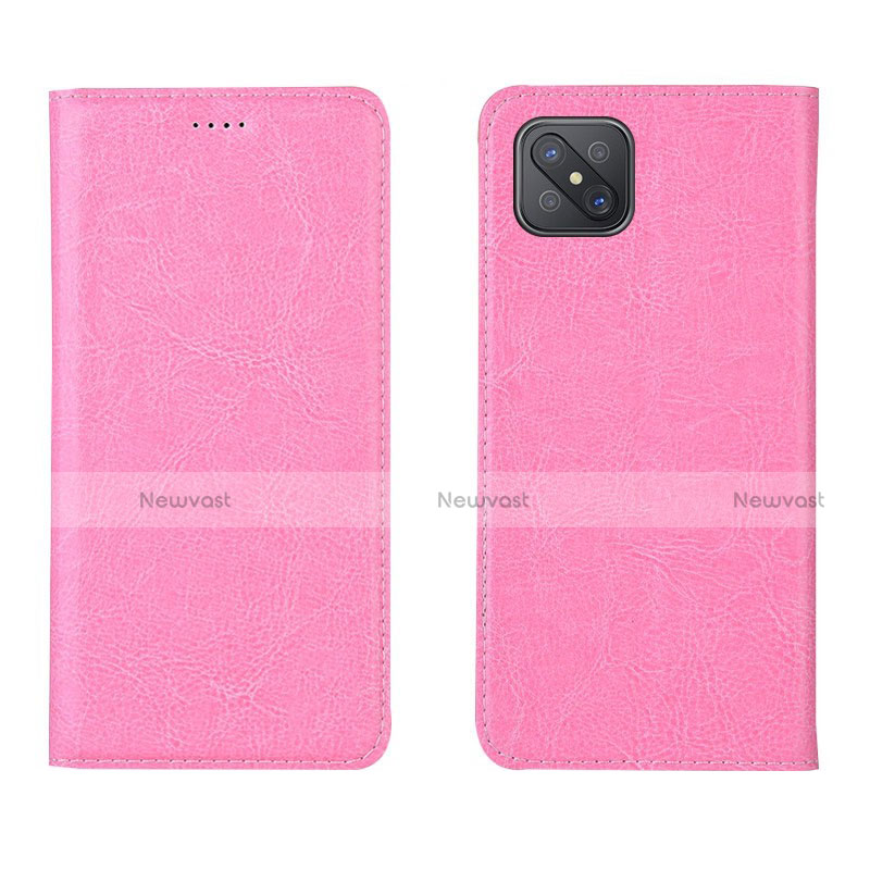 Leather Case Stands Flip Cover L02 Holder for Oppo A92s 5G