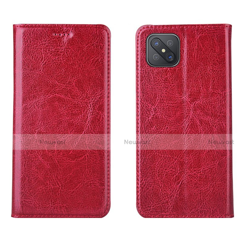 Leather Case Stands Flip Cover L02 Holder for Oppo A92s 5G