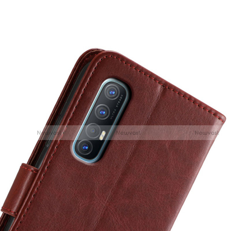 Leather Case Stands Flip Cover L02 Holder for Oppo Find X2 Neo