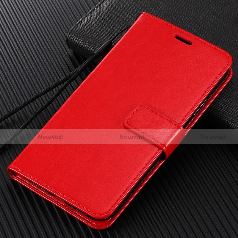 Leather Case Stands Flip Cover L02 Holder for Oppo Find X2 Neo Red