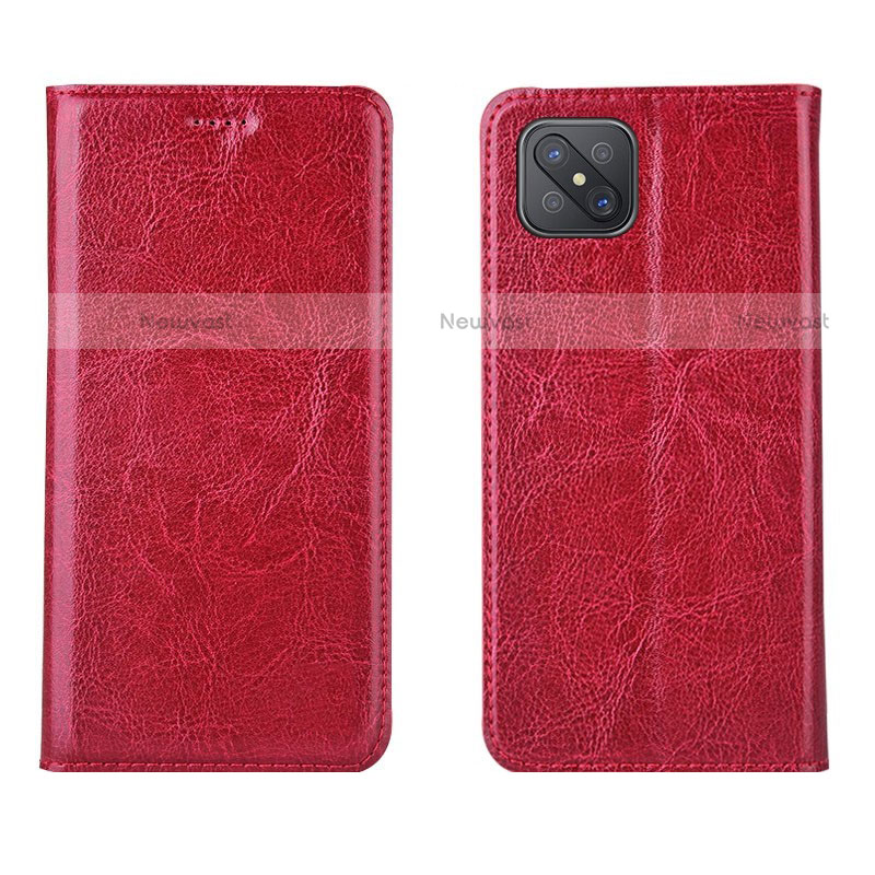 Leather Case Stands Flip Cover L02 Holder for Oppo Reno4 Z 5G