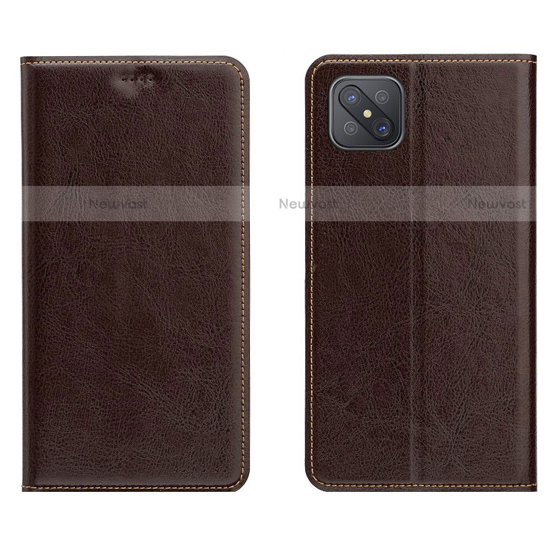 Leather Case Stands Flip Cover L02 Holder for Oppo Reno4 Z 5G