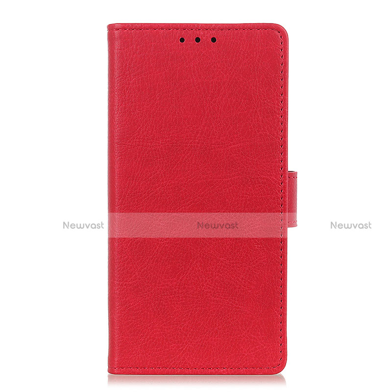 Leather Case Stands Flip Cover L02 Holder for Realme 6s Red
