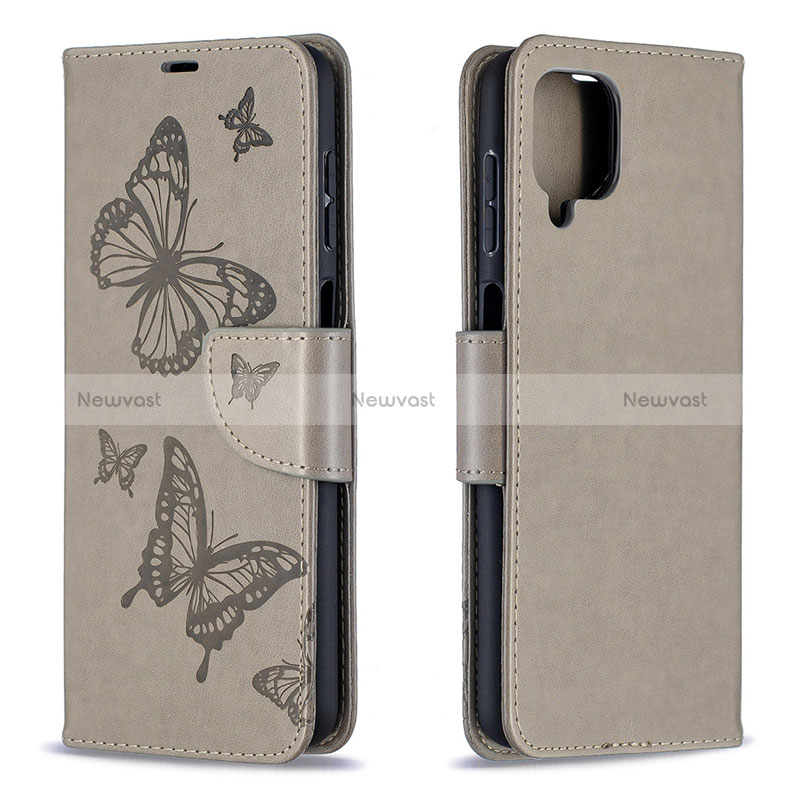 Leather Case Stands Flip Cover L02 Holder for Samsung Galaxy A12 Nacho