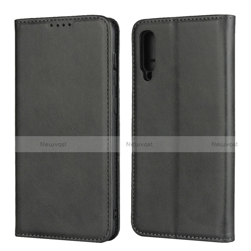 Leather Case Stands Flip Cover L02 Holder for Samsung Galaxy A30S Black