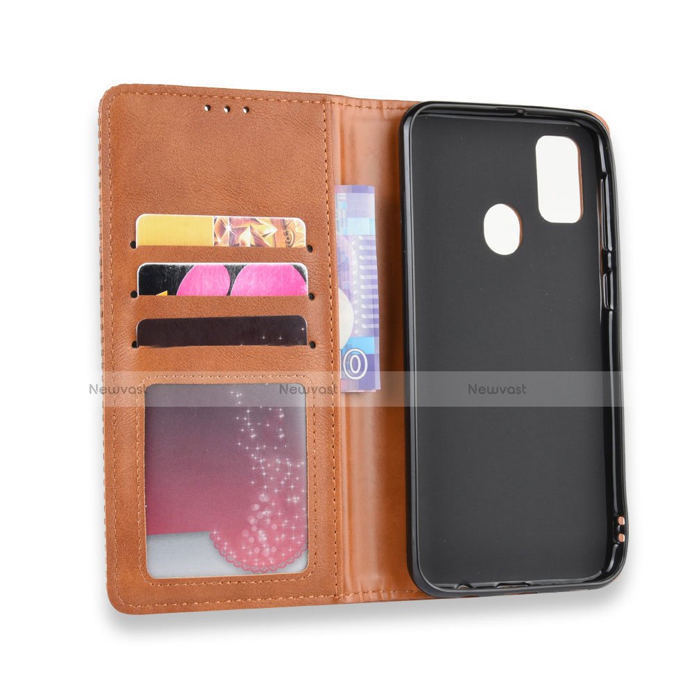 Leather Case Stands Flip Cover L02 Holder for Samsung Galaxy M21