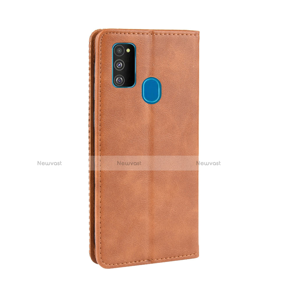 Leather Case Stands Flip Cover L02 Holder for Samsung Galaxy M30s
