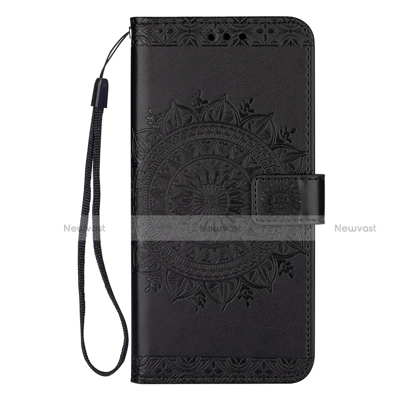 Leather Case Stands Flip Cover L02 Holder for Samsung Galaxy S20 5G Black