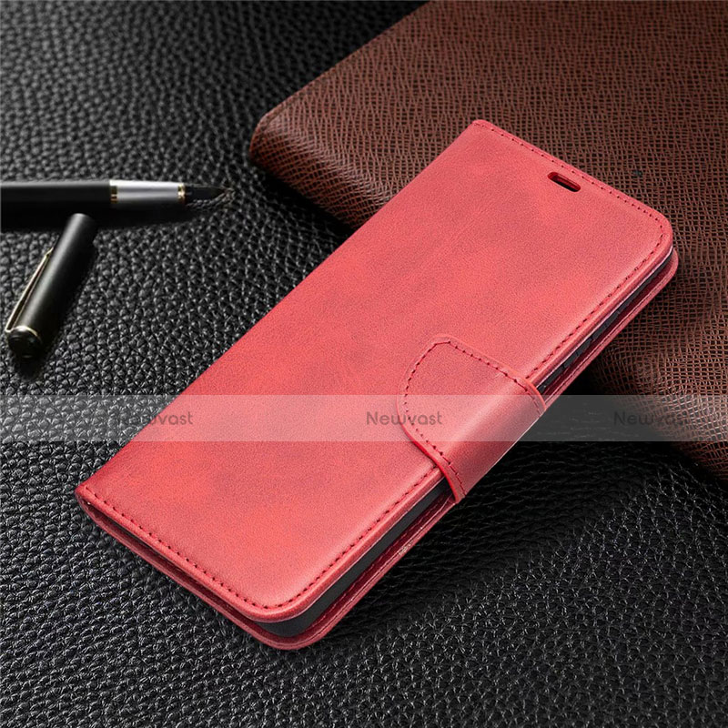 Leather Case Stands Flip Cover L02 Holder for Samsung Galaxy S20 FE 5G Red