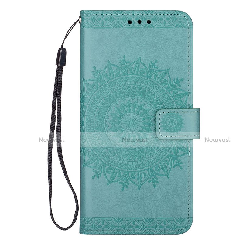 Leather Case Stands Flip Cover L02 Holder for Samsung Galaxy S20 Green