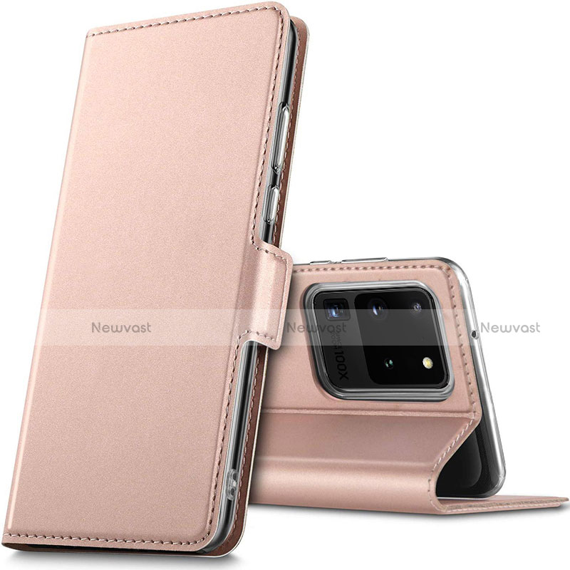 Leather Case Stands Flip Cover L02 Holder for Samsung Galaxy S20 Ultra 5G