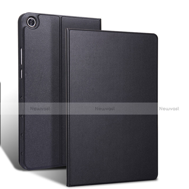 Leather Case Stands Flip Cover L02 Holder for Samsung Galaxy Tab S5e 4G 10.5 SM-T725 Black