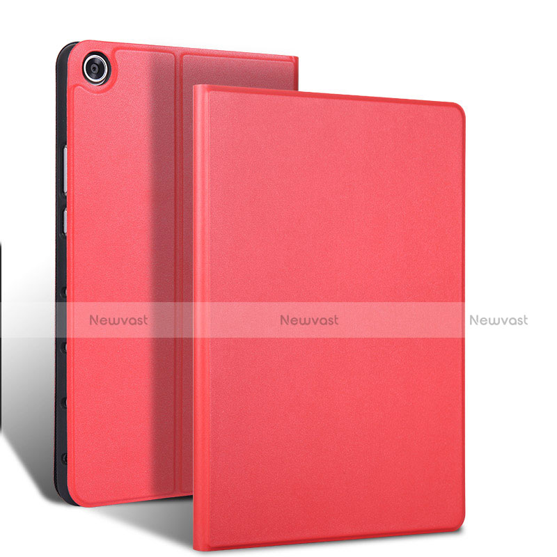 Leather Case Stands Flip Cover L02 Holder for Samsung Galaxy Tab S5e Wi-Fi 10.5 SM-T720 Red