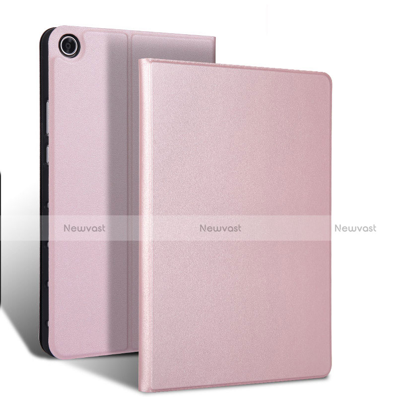 Leather Case Stands Flip Cover L02 Holder for Samsung Galaxy Tab S5e Wi-Fi 10.5 SM-T720 Rose Gold