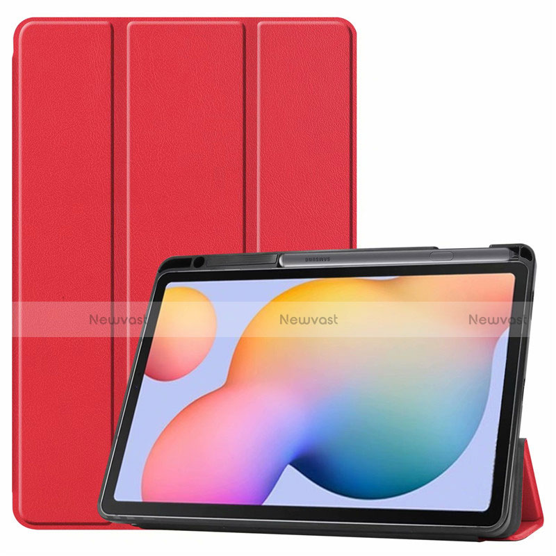 Leather Case Stands Flip Cover L02 Holder for Samsung Galaxy Tab S6 Lite 4G 10.4 SM-P615