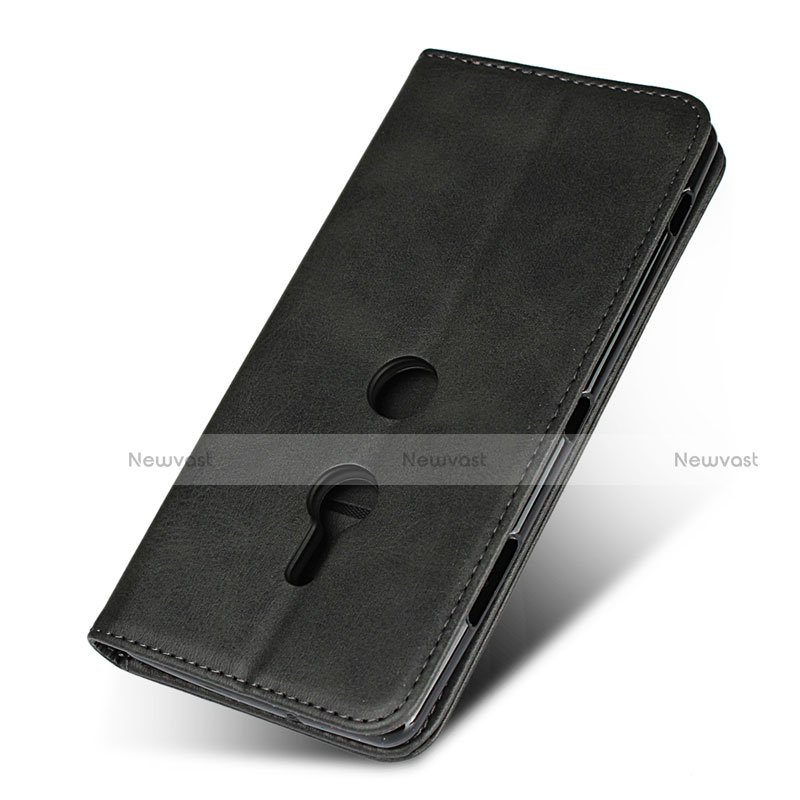 Leather Case Stands Flip Cover L02 Holder for Sony Xperia XZ3