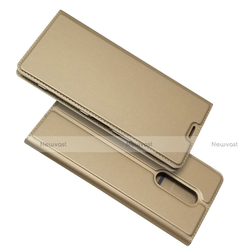 Leather Case Stands Flip Cover L02 Holder for Sony Xperia XZ4