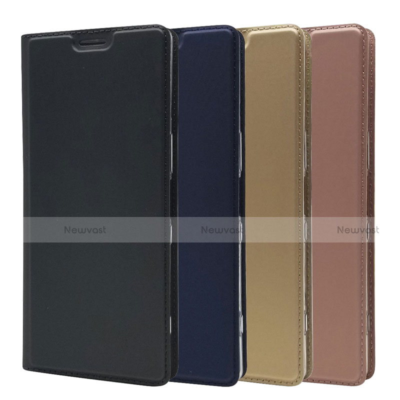 Leather Case Stands Flip Cover L02 Holder for Sony Xperia XZ4