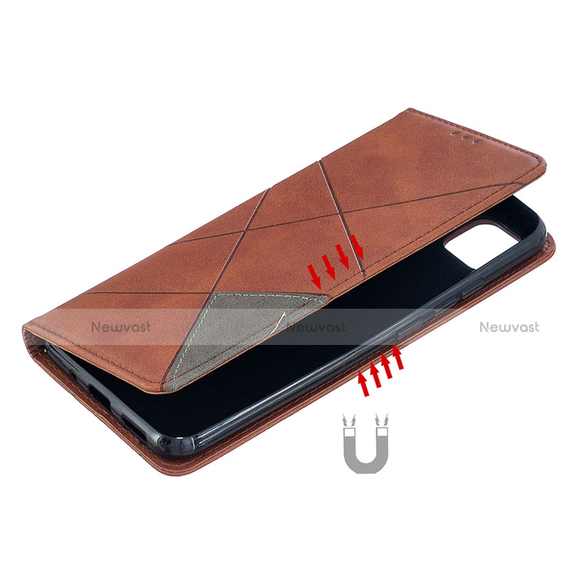 Leather Case Stands Flip Cover L02 Holder for Xiaomi Redmi 9 India