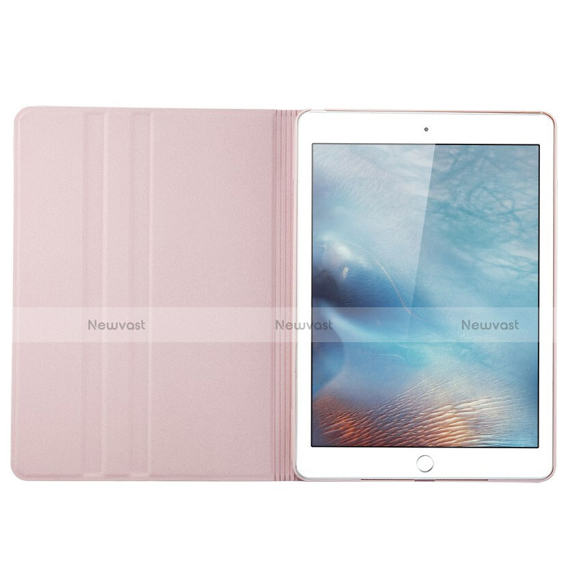 Leather Case Stands Flip Cover L03 for Apple iPad Mini 4 Pink