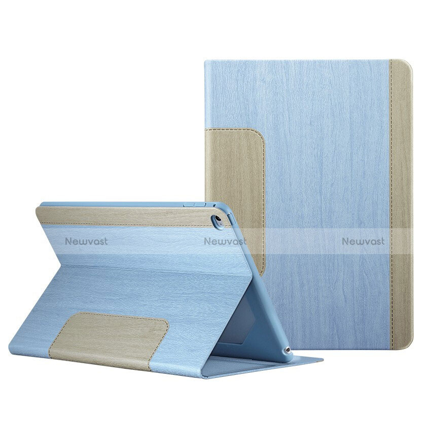 Leather Case Stands Flip Cover L03 for Apple iPad Mini 4 Sky Blue